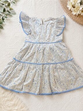 Shop the Mint At This Time Light Blue Toile Dress Girls 10/12 Easter Bunnies (v